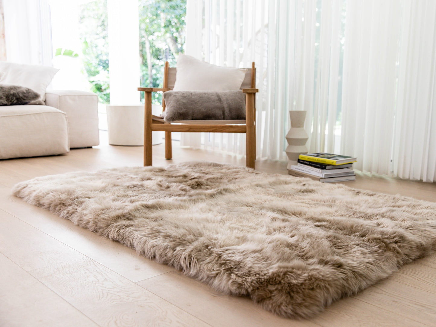 Long Wool Area Rug
