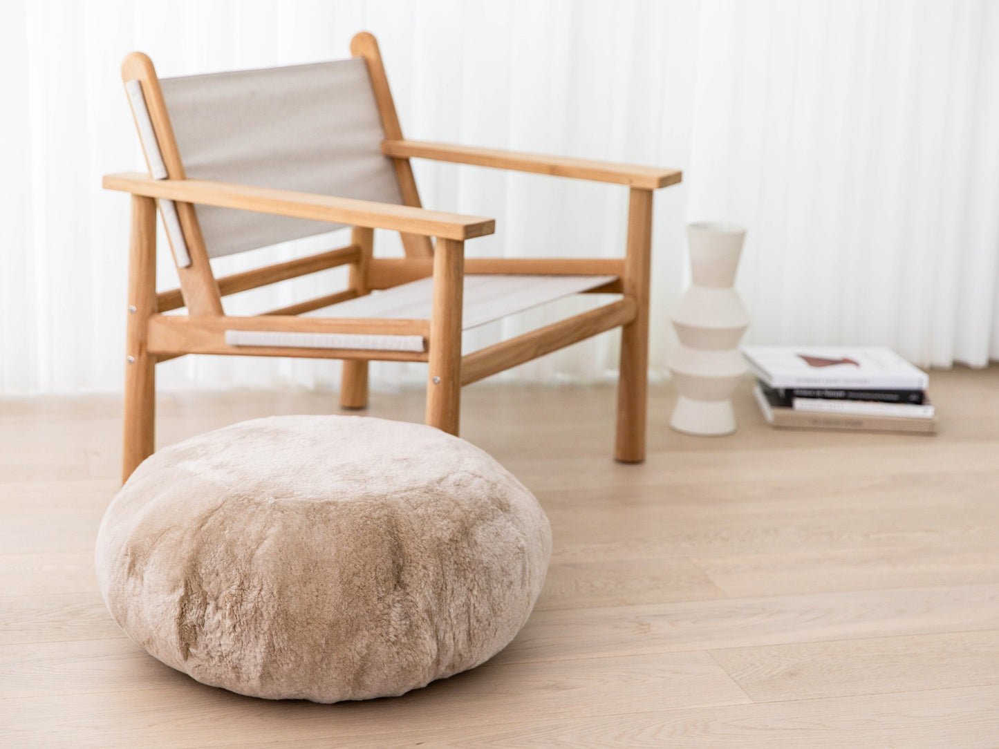 Shorn Sheepskin Pouf
