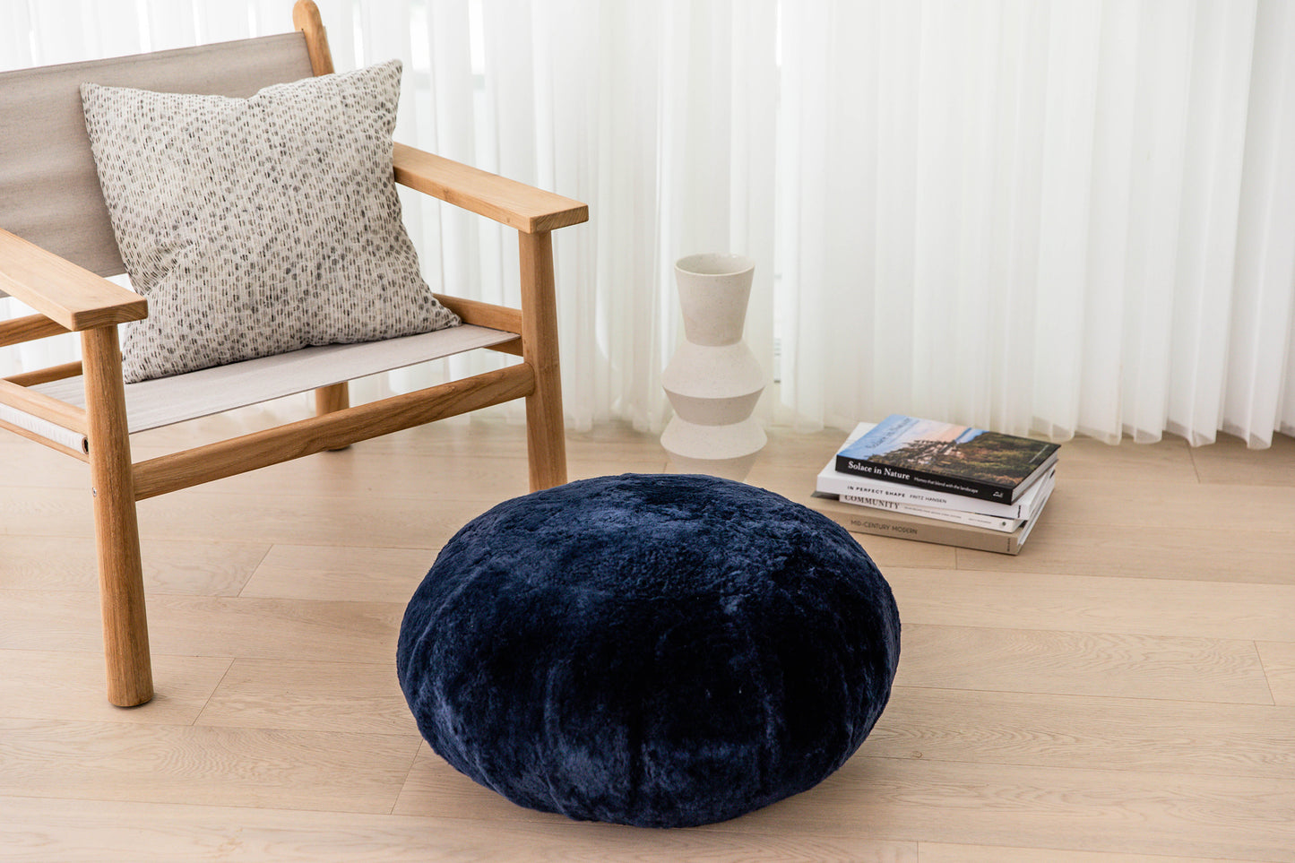 Shorn Sheepskin Pouf