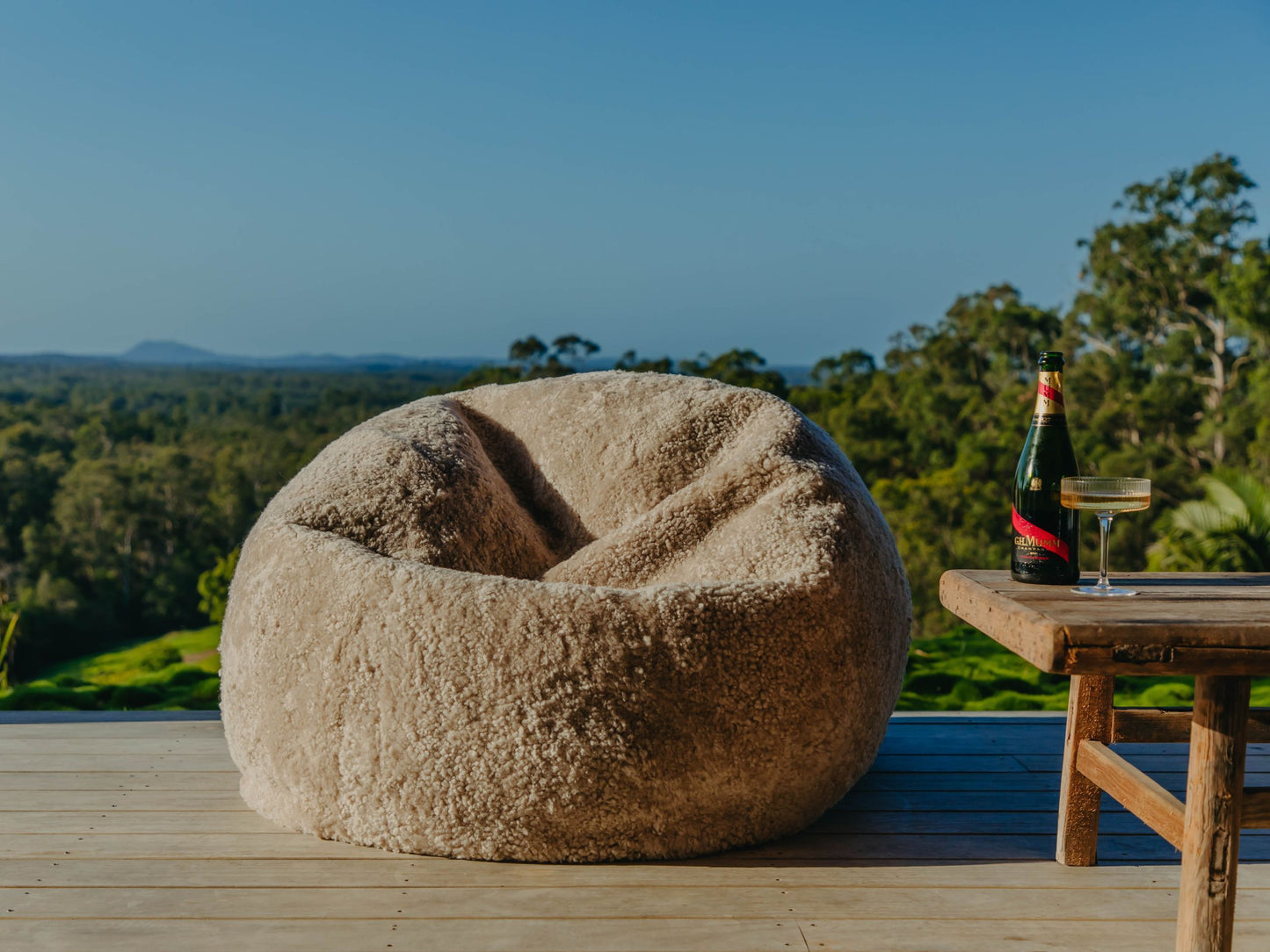 Curly Shorn Bean Bag
