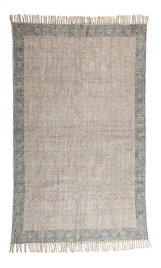 Shefali Hand Block Printed Cotton Rug