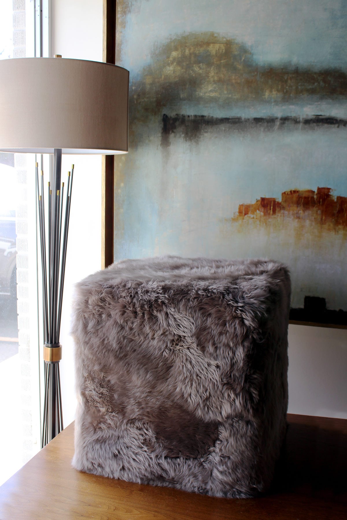 Sheepskin Cube - Vole