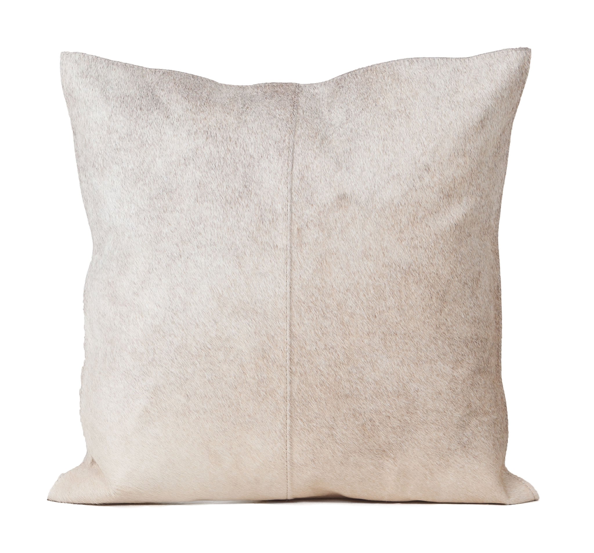 Double Sided Cowhide Cushion Natural Grey 19.7 x 19.7in