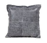 Vintage Grey Distressed Leather 20x20