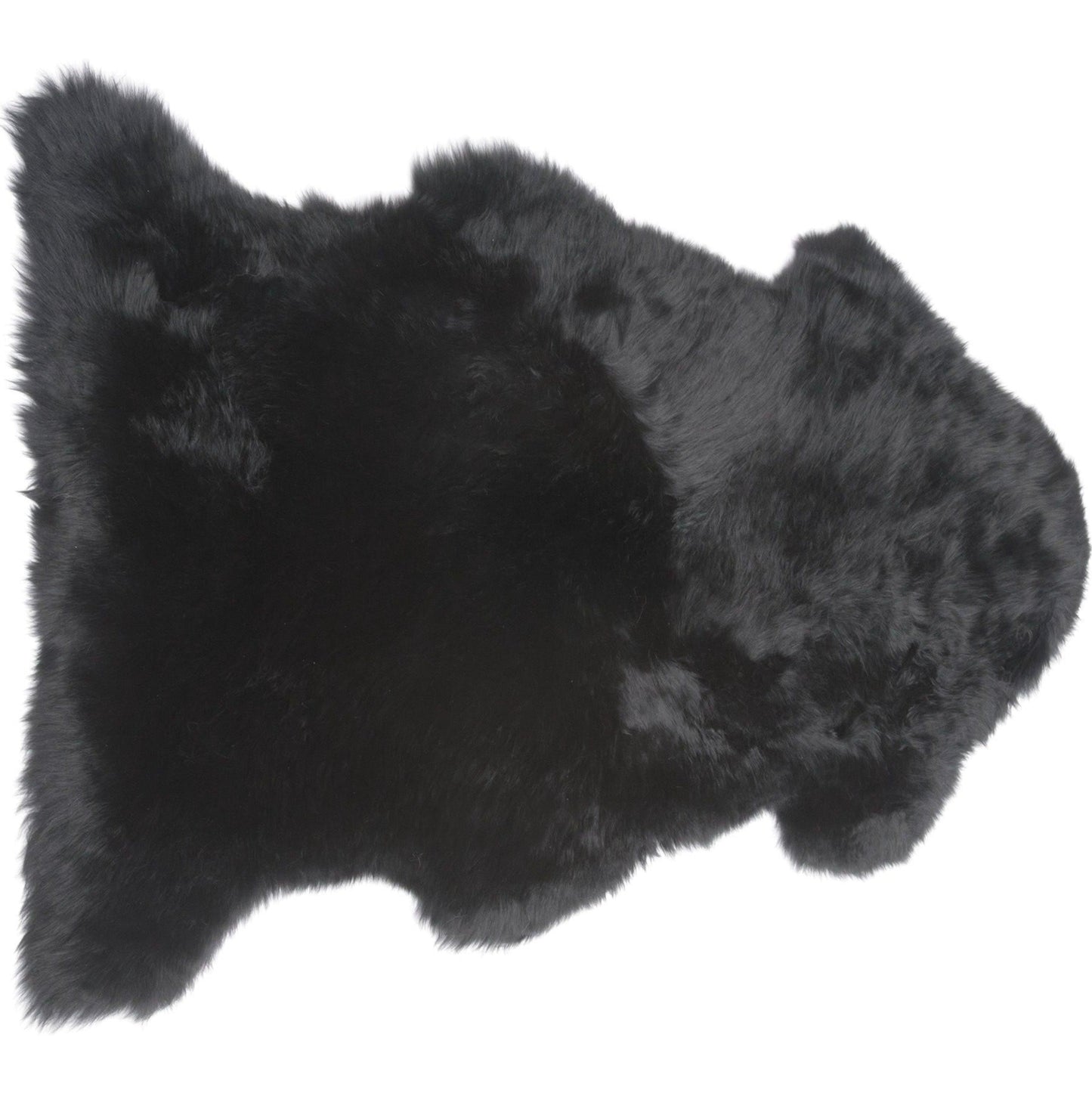 Black Single Sheepskin Rug