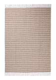 Woven Wool Throw - Driftwood & White